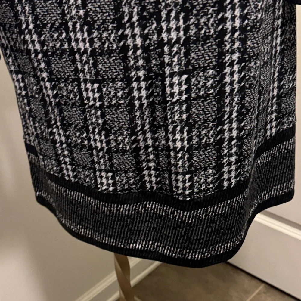 Michael Kors Monochrome Long Sleeve Dress